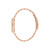 Unisex Three Hand Code One Small Rose Gold-Tone Stainless Steel Bracelet Watch 35mm