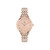 Unisex Three Hand Code One Small Rose Gold-Tone Stainless Steel Bracelet Watch 35mm
