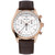 Men's Swiss Chronograph Brown Leather Strap Watch 40mm