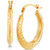 Hammered Hoop Earrings in 14k Gold