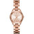 Women's Slim Runway Rose Gold-Tone Stainless Steel Bracelet Watch 33mm
