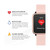 Unisex Fitness Tracker Blush Silicone Band Smartwatch with Gray Interchangeable Straps, 44mm