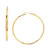 14k Gold Earrings, Large Polished Hoop, 2-1/4 inches
