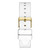 Women's Multifunction White Genuine Leather and Silicone Watch 36mm