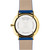 Swiss Modern Blue Leather Strap Watch 40mm
