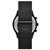Men's Slim Runway Chronograph Black Stainless Steel Mesh Bracelet Watch 45mm