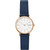 Women's Signatur Navy Leather Strap Watch 30mm