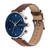 Brown Leather Strap Watch 44mm