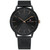 Men's Black Stainless Steel Mesh Bracelet Watch 43mm