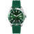 Men's Tiebreaker Green Silicone Strap Watch 43mm
