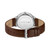 Men's Lacoste Club Brown Leather Strap Watch 42mm