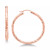 Textured Hoop Earrings in 14k Gold, 1 3/8 inch