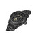 Men's Neist Collection Black Assorted Mix Material Strap Watch and Bracelet 45mm Gift Set, 2 Piece