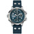 Men's Swiss Automatic Chronograph Khaki Aviation X-Wind Blue Textile Strap Watch 45mm