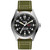 Men's Defender Solar Green Nylon Strap Watch, 46mm