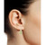 Peridot (1-1/4 ct. t.w.) & Lab-Created White Sapphire (5/8 ct. t.w.) Halo Stud Earrings in 14k Gold-Plated Sterling Silver