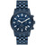 Men's Hutton Chronograph Navy Stainless Steel Bracelet Watch, 43mm