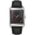 Men's Frank Lloyd Wright "December Gifts" Black Leather Strap  Watch 35mm