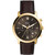 Men's Neutra Brown Leather Strap Watch 44mm