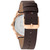 Men's Brown Leather Strap Watch 40mm