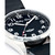 Men's Heritage Collection Three Hand Black Genuine Leather Strap Watch, 42mm
