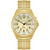 Men's Traditional Gold-Tone Stainless Steel Expansion Bracelet Watch 40mm