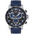 Men's Swiss Chronograph Supersport Blue Textile Strap Watch 40mm
