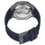 Men's Automatic Blue Silicone Strap Watch 44mm