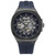 Men's Automatic Blue Silicone Strap Watch 44mm