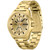 Men's Expose Gold Ion Plated Steel Bracelet Watch 44mm