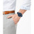 Men's Blue Stainless Steel Bracelet Watch 46mm