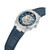 Men's Mechanical Blue Genuine Leather Watch 43mm