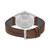 Make Men's Brown Leather Strap Watch 42mm