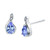 Tanzanite (7/8 ct. t.w.) & Diamond Accent Stud Earrings in 14k White Gold