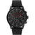Men's #Seek Chronograph Black Leather Strap Watch 44mm