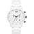 Chrono White Ceramic Bracelet Watch 45mm
