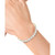 EFFY® Cultured Freshwater Pearl (7-1/2mm) & Diamond (1/10 ct. t.w.) Paperclip Bracelet in 14k Gold