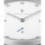 L1 Standard White Dial Silver Case Leather Watch 37mm
