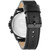Men's Multifunction Black Leather Strap Watch 46mm