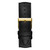 Men's Quartz Gold-Tone Stainless Steel Black Leather Strap Watch 44mm