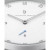 L1 Standard White Dial Silver Case Leather Watch 42mm