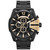 Men's Chronograph Mega Chief Black Ion-Plated Stainless Steel Bracelet Watch 51x59mm DZ4338