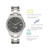 Connected Unisex Silver-Tone Metal Bracelet Smart Watch 45mm
