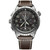 Swiss Army Men's Automatic Chronograph Airboss Mach 9 Brown Leather Strap Watch 45mm