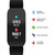 Unisex Black Silicone Strap Active Smartwatch 44mm