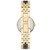 Women's Diamond-Accent Gold-Tone & Black Ceramic Bracelet Watch 30mm