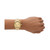 Men's Split Chronograph Gold-Tone Stainless Steel Bracelet Watch 43mm