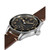 Men's Khaki Aviation Pioneer Brown Leather Strap Watch 43mm