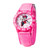 Girl's Disney Minnie Mouse Pink Nylon Strap Watch 32mm