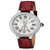 Women's Astor Swiss Quartz Burgundy Genuine Leather Strap Watch 40mm